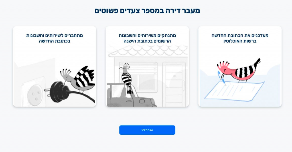 Как поменять адрес прописки в Израиле онлайн | OLE HADASH
